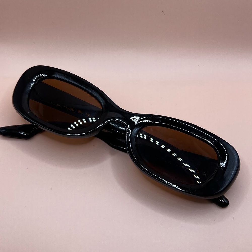 Black Oval Sunglasses